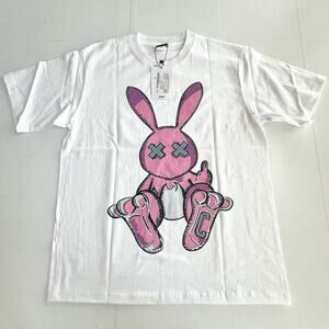 New HEYBIG Graphic Short Sleeve Tee Shirt TH-372 UNISEX SIZE Large Bad Rabbit